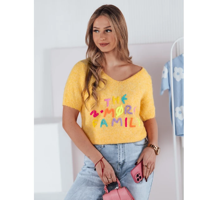 Dámský svetr žlutý Dstreet model 21973910 - FashionStreet