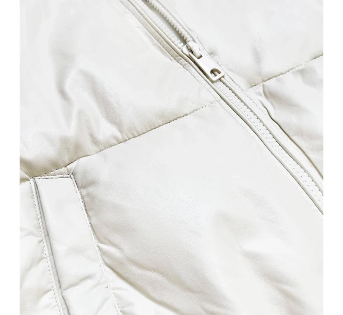 KRÓTKA KURTKA DAMSKA  ECRU model 21242559 - Ann Gissy