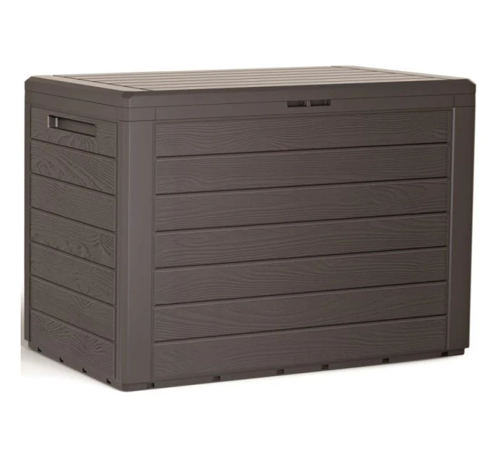 ZAHRADNÍ SKLADOVÝ BOX 190L BRONZOVÝ DŘEVĚNÝ BOX dětské