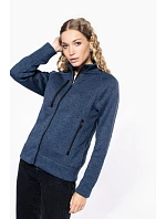 K Dámská melanžová pletená fleecová bunda 20. navy melange model 22423103 - Kariban K Dámská melanžová pletená fleecová bunda 20. navy melange model 22423103 - Kariban