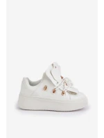 Dámské Tenisky Na Platformě Bílé model 21682857 - Boto