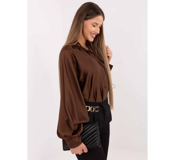 Košile DHJ KS 15257.53P hnědá Košile DHJ KS 15257.53P hnědá