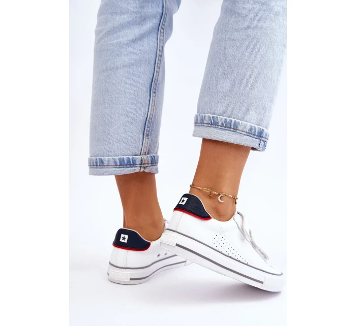 Žené tenisky na suchý zip Big Star LL274A207 Bíle Žené tenisky na suchý zip Big Star LL274A207 Bíle