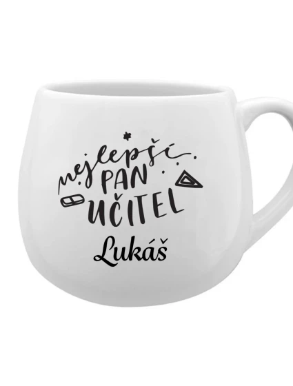Personalizovaný keramický hrneček - NEJLEPŠÍ PAN UČITEL