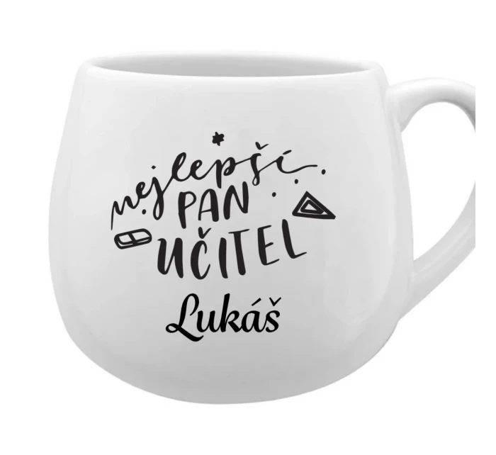 Personalizovaný keramický hrneček - NEJLEPŠÍ PAN UČITEL