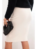 Dámská viskózová sukně ZS5185 smetanová  - Kesi