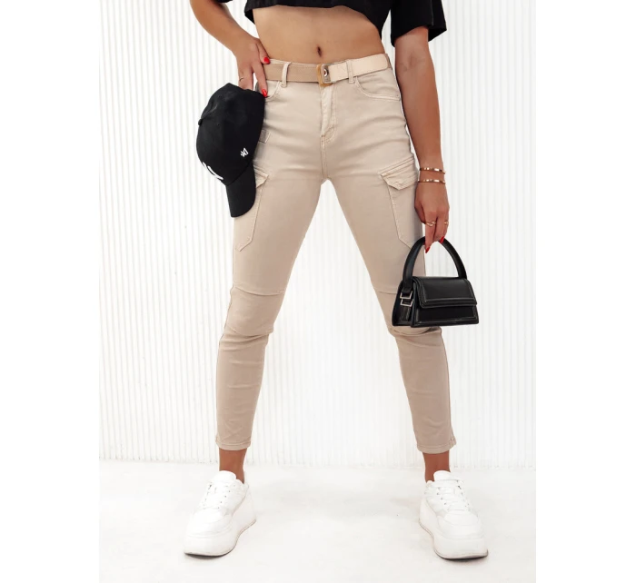 Dámské kalhoty beige model 21977856 - Dstreet