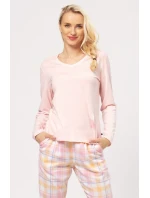 Klíč LNS 664 B24 Flanel S-XL dámské pyžamo Klíč LNS 664 B24 Flanel S-XL dámské pyžamo