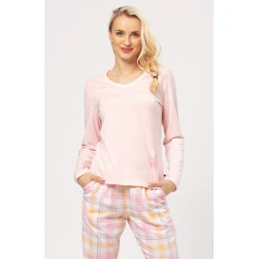 Klíč LNS 664 B24 Flanel S-XL dámské pyžamo
