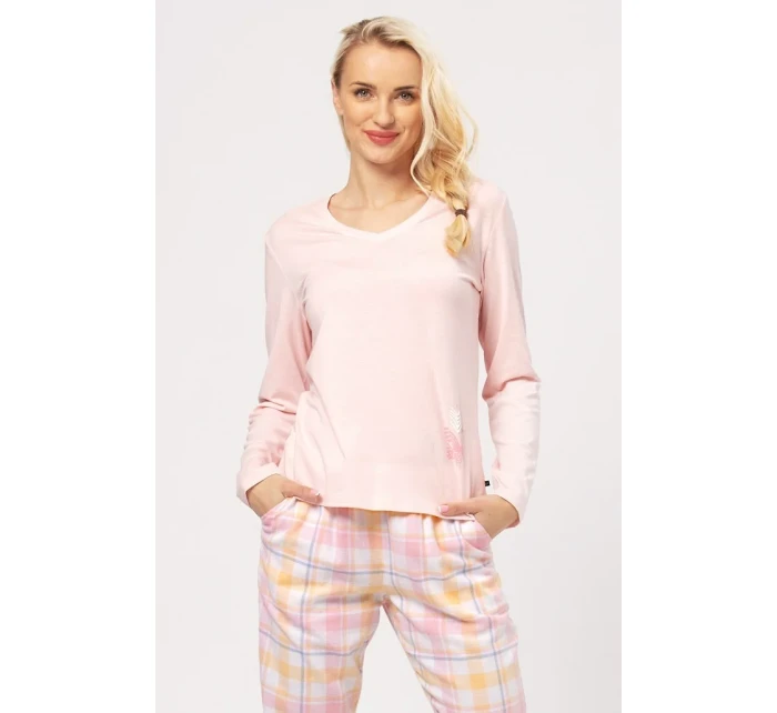 Klíč LNS 664 B24 Flanel S-XL dámské pyžamo Klíč LNS 664 B24 Flanel S-XL dámské pyžamo