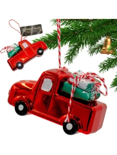 ZÁVĚSNÁ DEKORACE AUTO ČERVENÁ