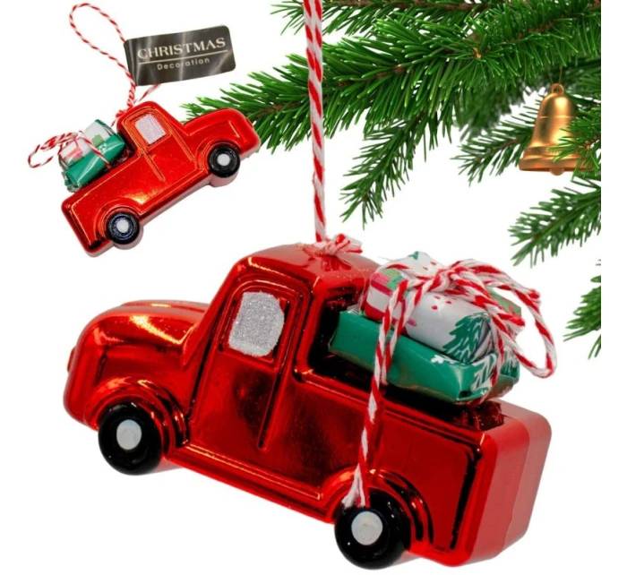 ZÁVĚSNÁ DEKORACE AUTO ČERVENÁ