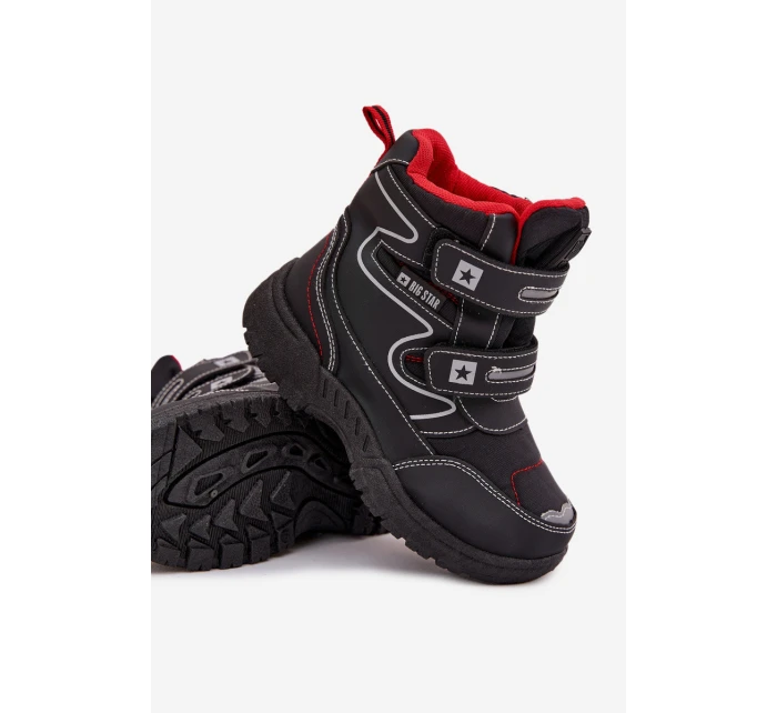 Zateplené Dětské Sněhule Trapery Big Star OO374048 Tmavě modré Zateplené Dětské Sněhule Trapery Big Star OO374048 Tmavě modré