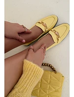 Dámské mokasíny s ozdobným detailem Žluté Rosynne Dámské mokasíny s ozdobným detailem Žluté Rosynne