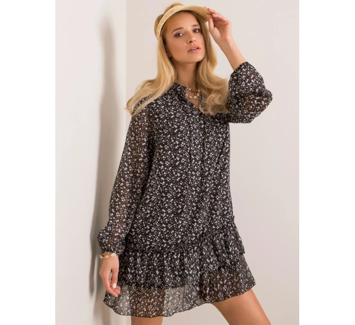 Šaty EM SK L1233.46P černá a béžová