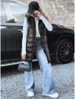 Dámská prošívaná vesta s kapucí černá FashionStreet TY5259