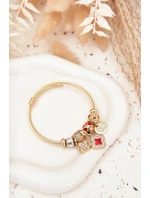 Dámský Náramek Charms Růžový Stříbrný Mouse Dámský Náramek Charms Růžový Stříbrný Mouse