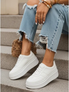 Dámské bílé tenisky FashionStreet ZY1376