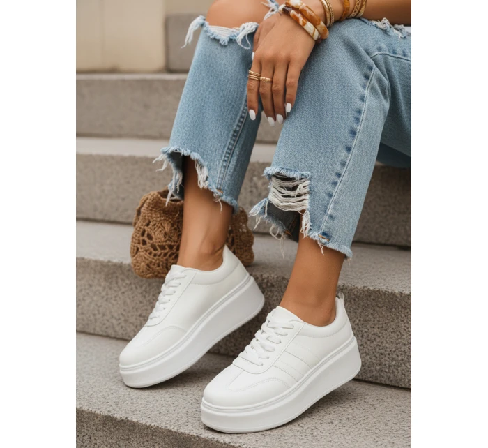 Dámské bílé tenisky FashionStreet ZY1376