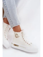 Dámské tenisky na platformě Bílé model 21919405 - Boto Dámské tenisky na platformě Bílé model 21919405 - Boto