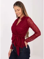 Bluzka MI BZ model 21786327 bordowy - FPrice Bluzka MI BZ model 21786327 bordowy - FPrice