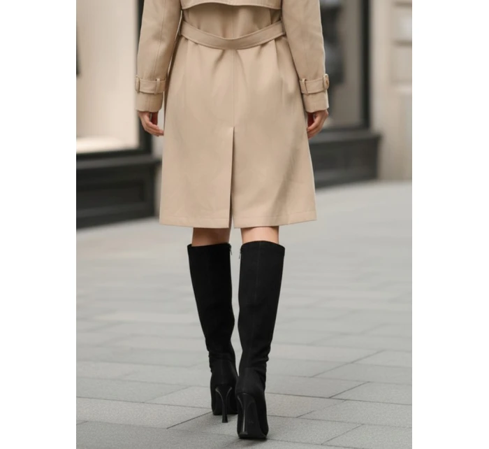 Dámské černé semišové boty FashionStreet ZY1335 Dámské černé semišové boty FashionStreet ZY1335