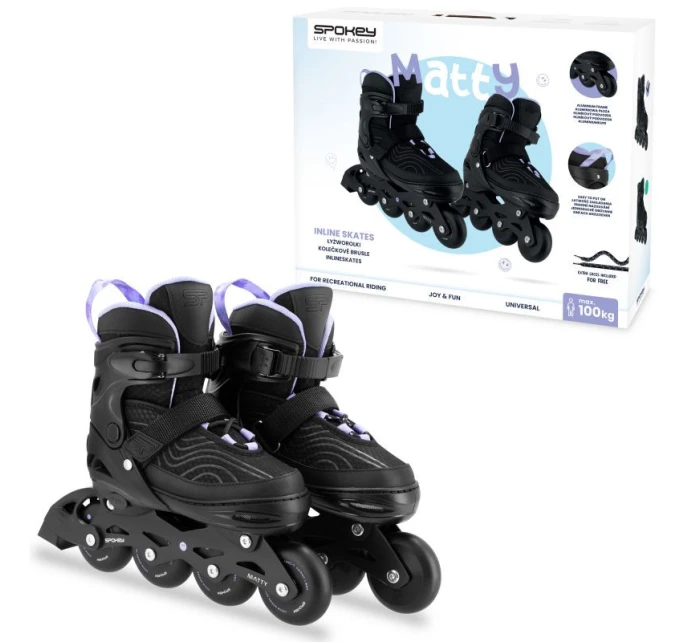 Kolečkové brusle Spokey Matty SPK-943451 r. 35-38 Kolečkové brusle Spokey Matty SPK-943451 r. 35-38