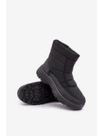 Pánské Sněhule Na Zip Zateplené Kožešinou Černé model 21681332 - Boto