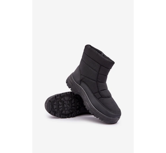 Pánské Sněhule Na Zip Zateplené Kožešinou Černé model 21681332 - Boto