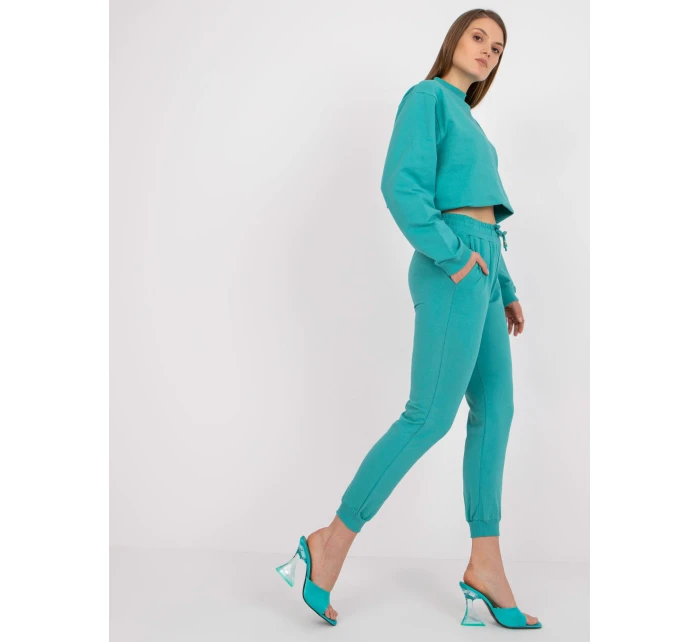 Teplákové kalhoty AP DR A 003 tyrkysové