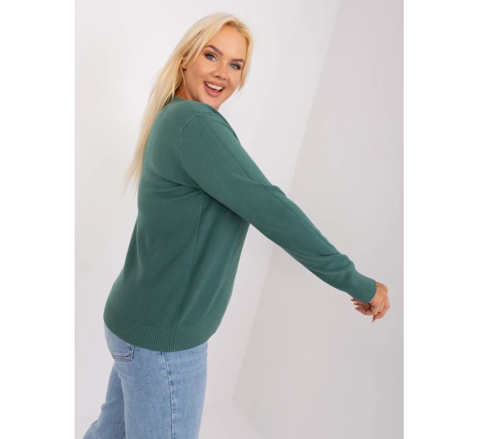 Sweter PM SW PM model 18949428 ciemny zielony - FPrice Sweter PM SW PM model 18949428 ciemny zielony - FPrice