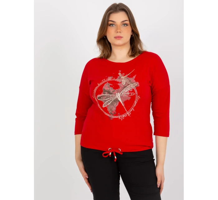 Bluzka RV BZ model 21141996 czerwony - FPrice Bluzka RV BZ model 21141996 czerwony - FPrice