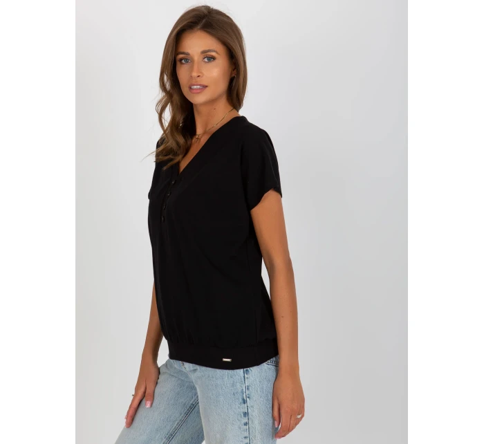 Bluzka RV BZ model 18547056 czarny - FPrice Bluzka RV BZ model 18547056 czarny - FPrice