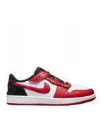 Pánské sportovní boty Air Jordan 1 Low FlyEase M DM1206-163 Červeno-bílá s černou - Nike Pánské sportovní boty Air Jordan 1 Low FlyEase M DM1206-163 Červeno-bílá s černou - Nike