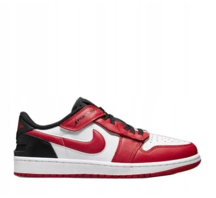 Pánské sportovní boty Air Jordan 1 Low FlyEase M DM1206-163 Červeno-bílá s černou - Nike Pánské sportovní boty Air Jordan 1 Low FlyEase M DM1206-163 Červeno-bílá s černou - Nike
