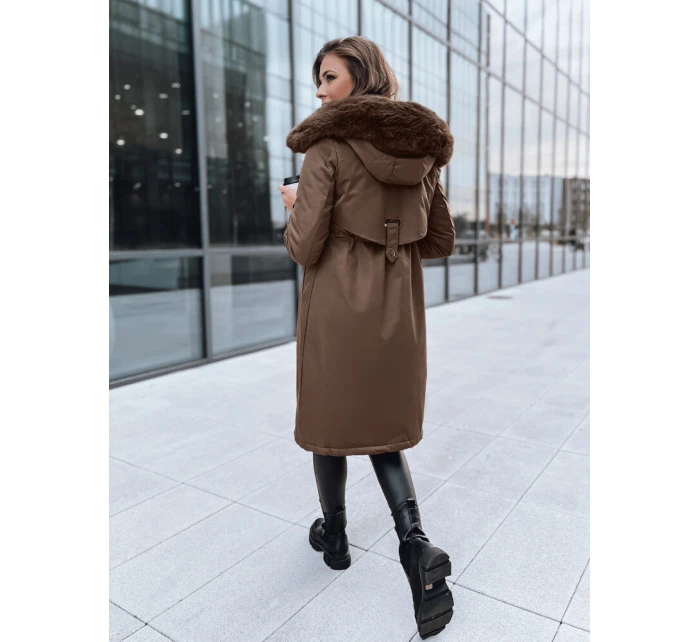 Dámská zimní bunda parka hnědá Dstreet model 21971495 - FashionStreet