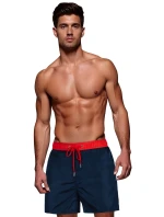 Pánské tmavě modré a červené plavecké šortky Dstreet model 21989717 - FashionStreet