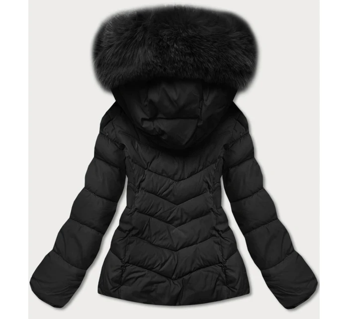 KRÓTKA KURTKA DAMSKA ZIMOWA CZARNA model 21244657 - YES!PINK