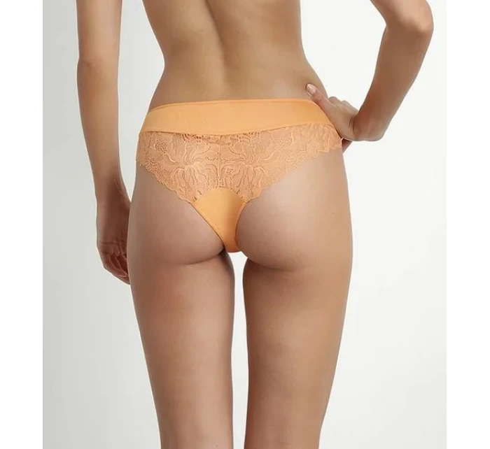 Dámské krajkové kalhotky DIM GENEROUS ESSENTIAL BRIEF - DIM - oranžová