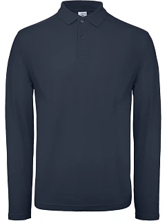 B&C ID.001 LSL Pánské piqué polo s dlouhým rukávem model 22421435 navy