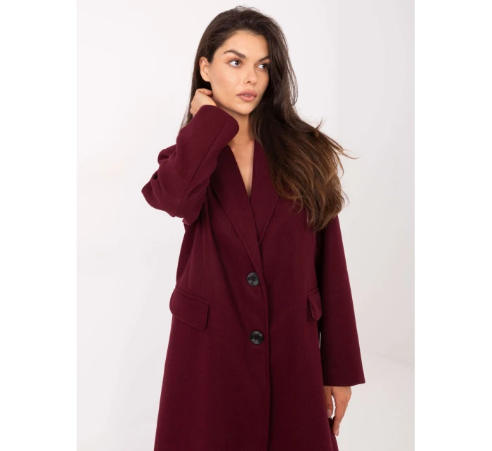 Kabát IT EN 80320.65 bordó Kabát IT EN 80320.65 bordó