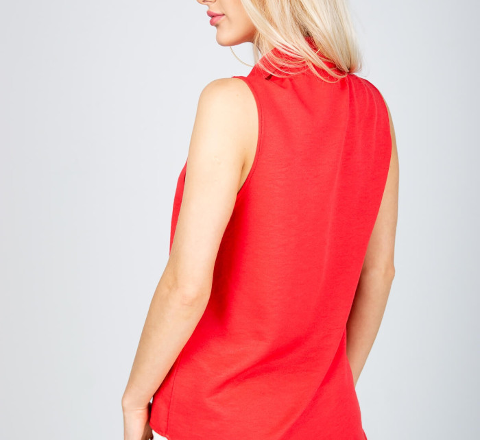 Elegantní dámská košile s límcem - červená,