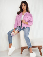 MOLI dámská oversize džínová bunda fialová Dstreet TY4129