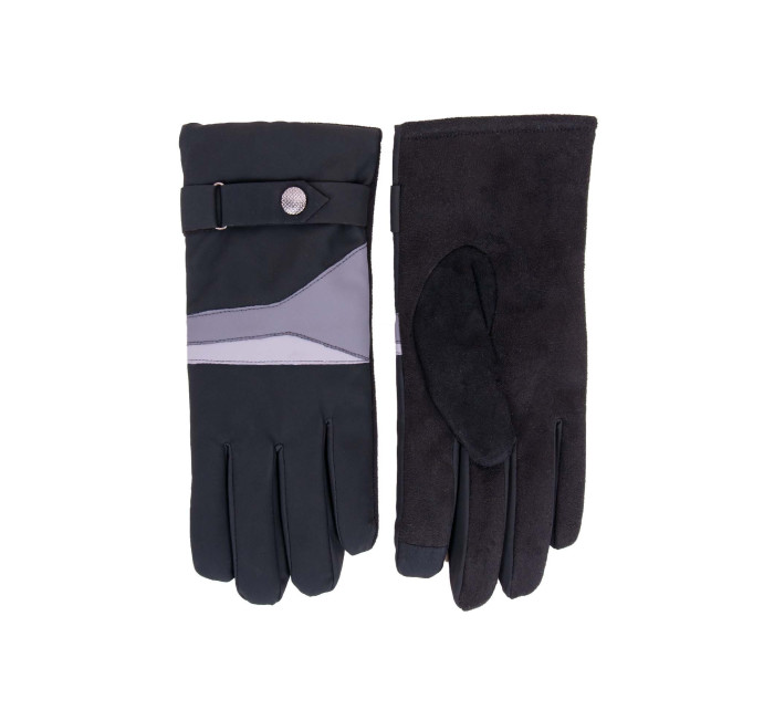 Pánské rukavice RS-081 černá s šedou - Yoclub