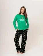 Dámské pyžamo 165/01 zelené s avokádem - Karol