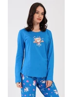 Dámské pyžamo dlouhé Méďa I love model 20848207 - Vienetta