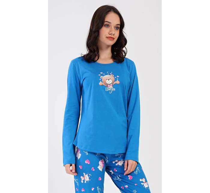 Dámské pyžamo dlouhé Méďa I love model 20848207 - Vienetta