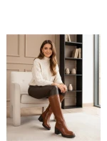 Kozačky na podpatku  model 222052 Solea