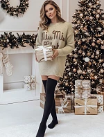 Dámský svetr MIU MIU v jedné velikosti s nopky béžový FashionStreet MY2346