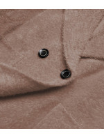 Tmavě béžový krátký přehoz přes oblečení typu alpaka (CJ65)